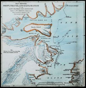 Image: Map of Lady Franklin Expedition 1883-1884